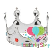 Silver Plastic King Crown Halloween Party Crowns Plating Plastic King Crowns Photo Prop Crowns For Kids Halloween Costume Golden