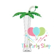 Tropical Coconut Palm Tree Yard Cup Hawaiian Luau Children's Birthday Home Party Cup Lid Straw Cap