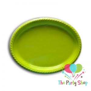 Plastic Oval Food Sandwich Platter Green Trays Plates 10 Pack Plastic Oval Food Sandwich Platter Green Trays Plates 10 Pack