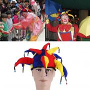 Clown Hats Costume Clown Hat Fancy Dress Accessory Mardi Carnival Halloween Party Multi Color Jester Clown Mardi Gras Hat
