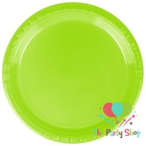 Heavy Duty 7" Inch Plastic Plate Green Disposable Round Party Plates (Pack of 25) Heavy Duty 7" Inch Plastic Plate Green Disposable Round Party Plates (Pack of 25)