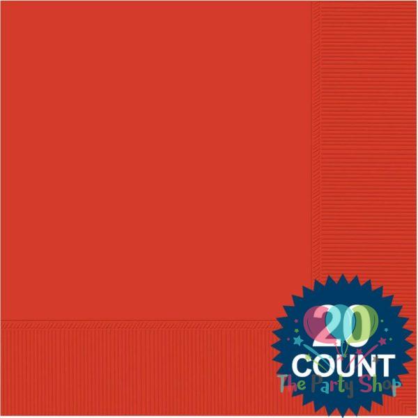 Red Tissue Paper Party Napkins Beverage Lunch Events And Party Tissue Napkins 20pcs For Wedding Baby Birthday Home Decoration Party Supplies