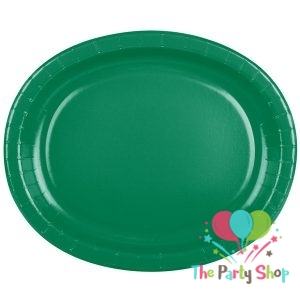 Plastic Oval Food Sandwich Platter Dark Green Trays Plates 10 Pack Plastic Oval Food Sandwich Platter Dark Green Trays Plates 10 Pack