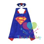 Superman Superhero Cape & Mask Costume Superman Mask Superman Cape Halloween Cosplay Fancy Dress Up Party Costumes Set For Kids