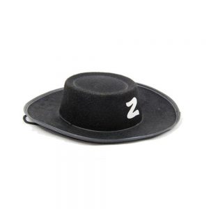 Zorro Hat Black Cap Top Hat Zorro Kids Cosplay Costume Accessory Hat for Halloween Zorro Hat Black Cap Top Hat Zorro Kids Cosplay Costume Accessory Hat for Halloween