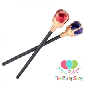 Royal King Queen Scepter Halloween Costume Cosplay Props Fairy Magic Wand Fancy Dress Supplies for Kids Adults (Pack of 1)