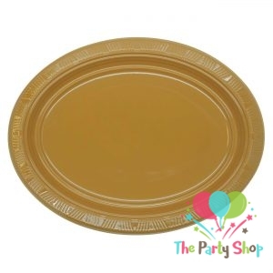 Plastic Oval Food Sandwich Platter Gold Trays Plates 10 Pack Plastic Oval Food Sandwich Platter Gold Trays Plates 10 Pack