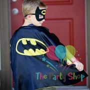 Batman Superheros Cape & Mask Costume Batman Mask Batman Cape Halloween Cosplay Fancy Dress Up Party Costumes Set For Kids