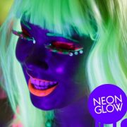 Light Green Face Colour Make Up Paint Art Body Paint Glow in Dark or UV Light Face & Body Paint Glow Blacklight Reactive Glow Halloween Neon Fluorescent 25 ml Each Tube