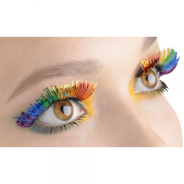 False Eyelashes Assorted Eyelash Extensions Self Adhesive Rainbow Tinsel Party Accessory
