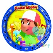 Handy Manny Dessert Plates (Pack of 8) Disney Birthday Party Themed Decorations Little Builders and Carpenters Party Supplies