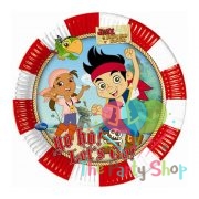 Disney Jake and the Never Land Pirates 7 Inch Dessert Plates (Pack of 8) Pirate Treasure Theme Tableware Party Supply