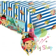 Disney Jake and the Never Land Pirates Plastic Table Cover 48" Inch Wide X 72" Inch Long Tablecloth (Single) Pirate Treasure Theme Tableware Party Supply
