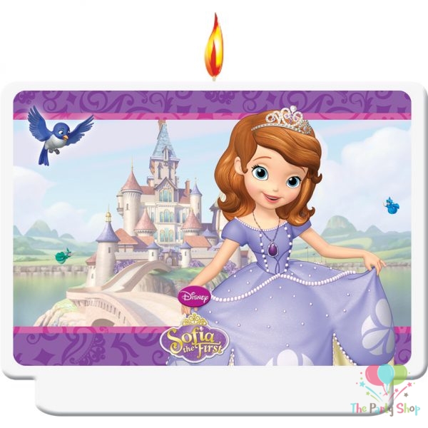 Disney Little Princess Sofia The First Happy Birthday Candles Girls Sofia The First Theme Birthday Party Supplies (Single)