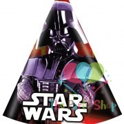 Star Wars Themed Birthday Cone Hats Stars Star Wars Stormtrooper Baby Yoda Darth Vader Happy Birthday Party Supplies