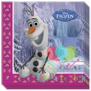 Disney Frozen Girl Theme Luncheon Paper Napkins Tissue Frozen Olaf Happy Birthday Party Decorations Supplies (Pack of 20)