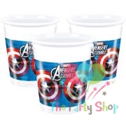 Marvel Avengers Assemble Captain America Plastic Party Cups 200ml by The Avengers 8 Pack