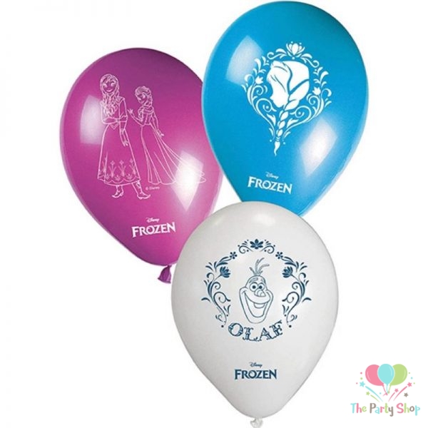 Disney Frozen Girl Theme 11 Inch Printed Balloons (Pack of 8) Frozen Elsa Anna Princess Happy Birthday Party Decorations