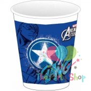 Marvel Avengers Assemble Captain America Party Drink Cups 200ml by The Avengers 8 Pack
