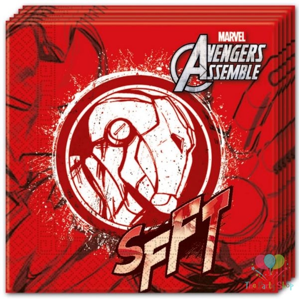 Marvel Avengers Assemble Multi Heroes Ironman Party Paper Luncheon Napkins Tissue (Set of 20)