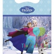 Disney Frozen Girl Theme Loot Bags, Treat bag, Gift bags, Birthday Cookie Candy Bags Party Favors Elsa Anna Princess Happy Birthday Party Decorations (Pack of 6)