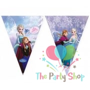 Disney Frozen Girl Theme 2 Meters Triangle Flag Banner Bunting Frozen Elsa Anna Princess Happy Birthday Party Decorations (Single)