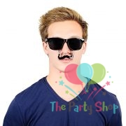 Costume Sunglasses Black Handlebar Sun-Staches Party Favors Fake Mustache