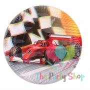 Formula F1 9 Inch Dinner Plates Race Car Theme Party Racing Car Birthday Party Decorations (Pack of 8)