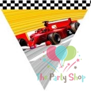 Formula F1 Paper Triangle Flag Banner Bunting Race Car Theme Party Racing Car Birthday Party Decorations