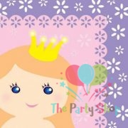 Lovely Princess Girl Luncheon Napkins Tissue Princess Girl Themed Birthday Party Supplies Decorations Princess Girl Birthday Party (Pack of 16)