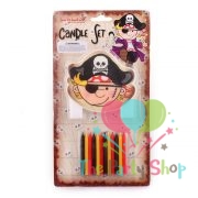 Toy Kids Birthday Candles Themed Birthday Party Supplies Decorations Pirate Birthday Party (Pack of 12)