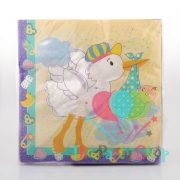 Ducky Special Delivery Baby Shower Luncheon Napkins Tissue (Pack of 16) Gender Neutral Baby Shower Themes