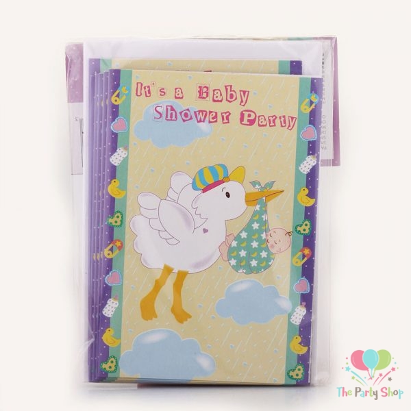 Ducky Special Delivery Baby Shower Invites Invitation Cards (Pack of 8) Gender Neutral Baby Shower Themes