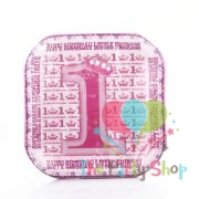Princess 1st First Birthday Themed 7 Inch Dessert Plates 8pcs Per Pack