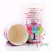 Princess 1st First Birthday Theme 250ml Cups 8pcs Per Pack