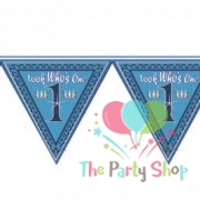 Prince Themed 1st First Birthday Flag Triangle Banner Bunting Decorations