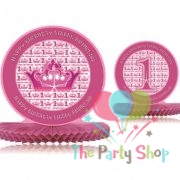 Princess 1st First Birthday Themed Honeycomb Centerpiece Birthday Girl Decorations
