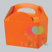 Orange Meal Treat Favor Boxes Fast Food Snacks Gift Box Party Activity Box
