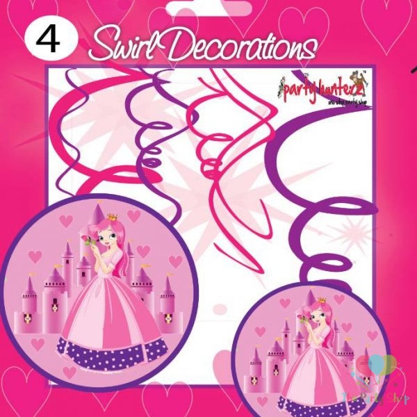 Princess 1st First Birthday Themed Swirls Hanging Birthday Girl Decorations