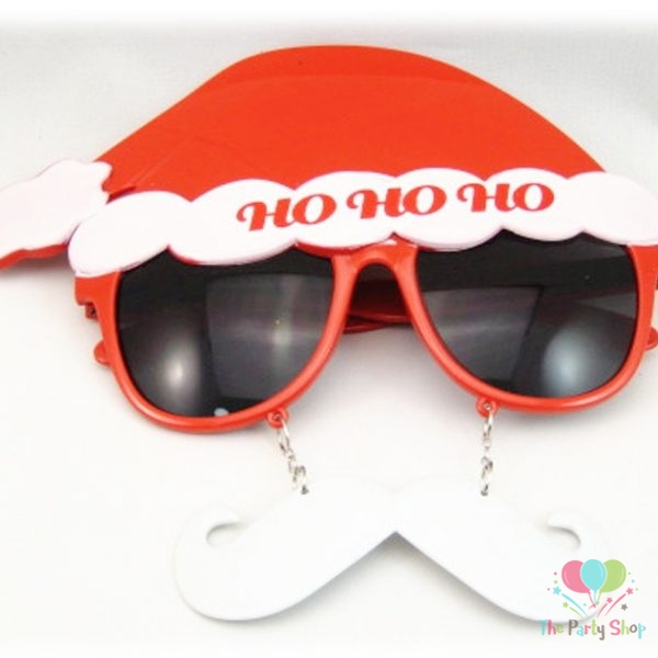 Santa Ho Ho With Mustache Eyeglass Sunstache Christmas Photo Props Sunglasses Costume Accessories
