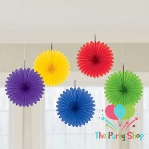 Multicolor Mix Tissue Paper Fan Flower Hanging Decorative Paper Multi Color Flowers Decorations Pack of 5 -15cm Multicolor Mix Tissue Paper Fan Flower Hanging Decorative Paper Multi Color Flowers Decorations Pack of 5 -15cm