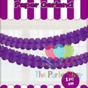 12 Feet DIY Purple Paper Garland Four Leaf Clover Paper Pull Flag Garland Curtains Backgrounds Backdrop Baby Shower Supplies Wedding Party Home Decoration Bandage
