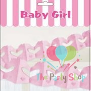 Baby Shower Girl Decorations 10 Feet DIY Pink Paper Garland Baby Girl Frock Dress Paper Pull Flag Garland Chain Curtains Backgrounds Backdrop Baby Shower Supplies