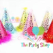 Princess Prince Happy Birthday Sparkling Stars Foam Cone Hats Dress Up Girls Boys Birthday Party Decorations Supplies Baby Kids