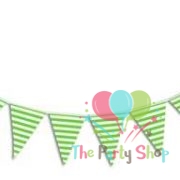 Stripe Green Color Flag Banner Bunting 10 Feet Triangle Flag Banner Bunting Happy Birthday Wedding Baby Shower Party Supplies Decorations