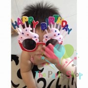 Happy Birthday Cupcake Shaped Glasses Eyeglasses Party Favors Costume Novelty Sunglasses Photo Props Gifts