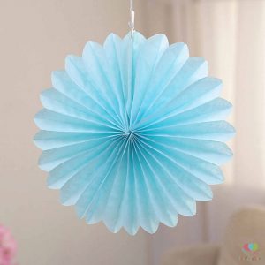 Pop-12-Inch-30cm-Tissue-Paper-Fan-Decoration-Wedding-Event-Party-Christmas-Birthday-Party-Decorations-For.jpg_q50 Blue Tissue Paper Fan Flower Hanging Decorative Paper Flowers Decorations Pack of 5 -15cm