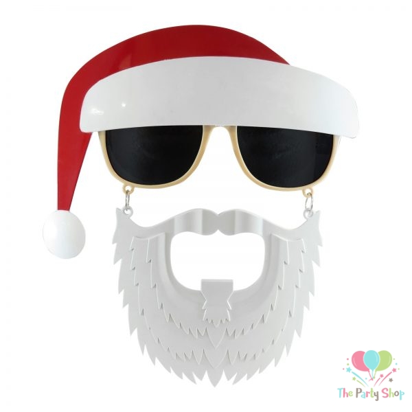 Santa Claus With Beard Cap Sunstaches Eyeglass Christmas Halloween Cosplay Costume Accessories Instant Santa