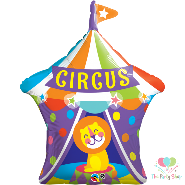 36 Inch Big Top Circus Lion Foil Balloons