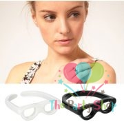 Eyeglass Rings Cute Lovely Plastic Unique Opening Google Eyeglass Shape Finger Ring Party Favors